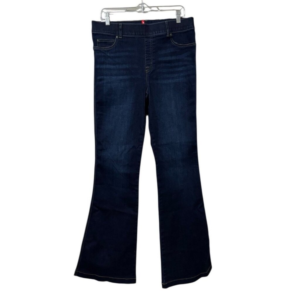 Spanx Flare Jeans Women Size XL Pull-On Stretch Preppy Business Casual Loungwear